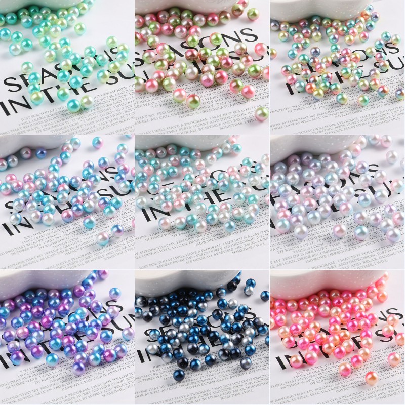 Colorful beads pearl for manicure