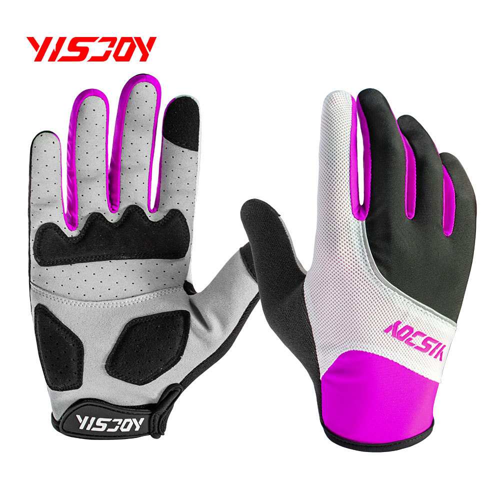 春秋季节骑行手套 自行车山地车单车户外防晒触屏薄款透气手套