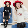 girl pullover 2019 Korean Edition Spring Western style fashion CUHK mink baby Versatile Sweater