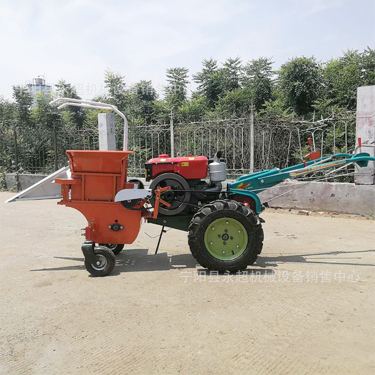 手扶车带玉米收获割台大马力柴油一体自走式单行玉米收割秸杆粉碎