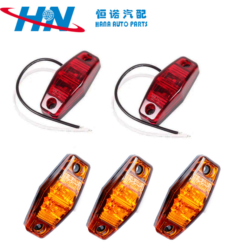 FUENTE fabricante 2LED pescador luz lateral camión de luz LED señal de giro LED luz trasera del coche del remolque