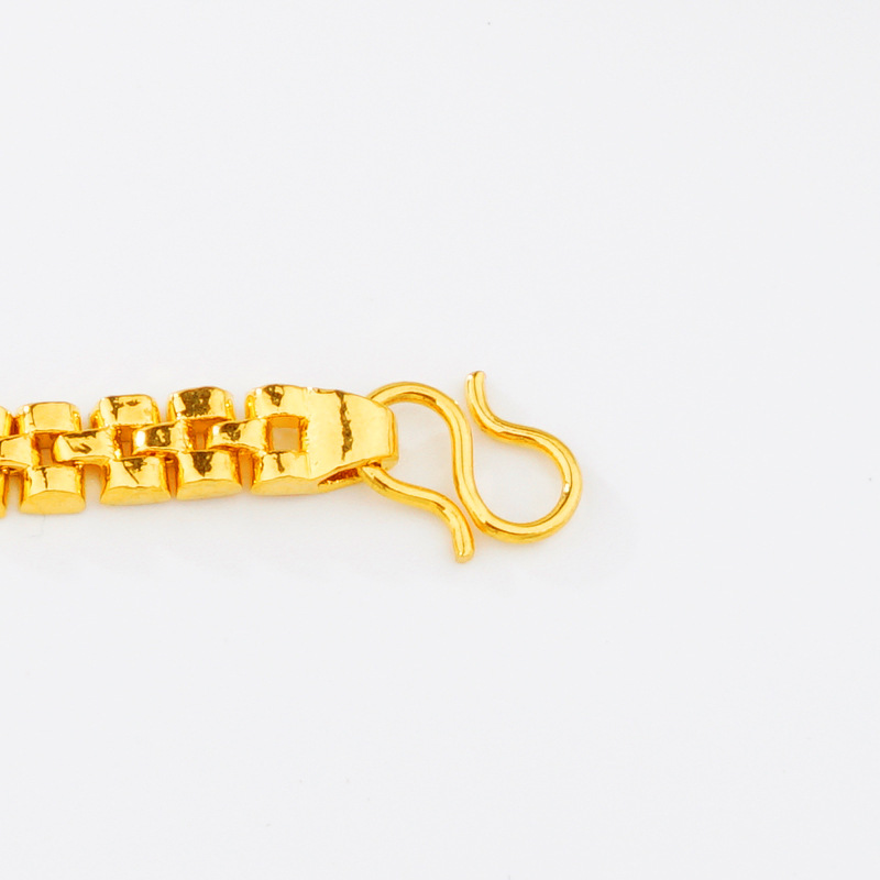 Nuevo Vietnam oro girasol reloj cadena Latón chapado 24K oro joyería para un largo tiempo no se desvanece pulsera de las mujeres