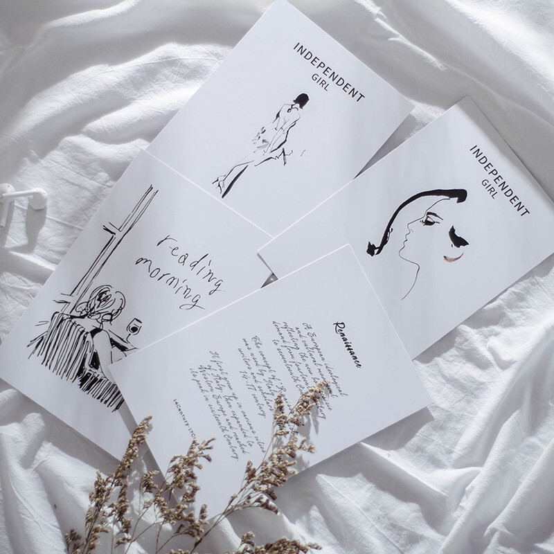 ins style card homestay wall decoration card photography props English magazine Art background card