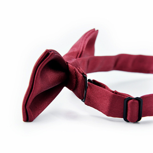 Children's bow tie bow flower plain black Amazon double-layer fabric navy blue solid glitter student baby