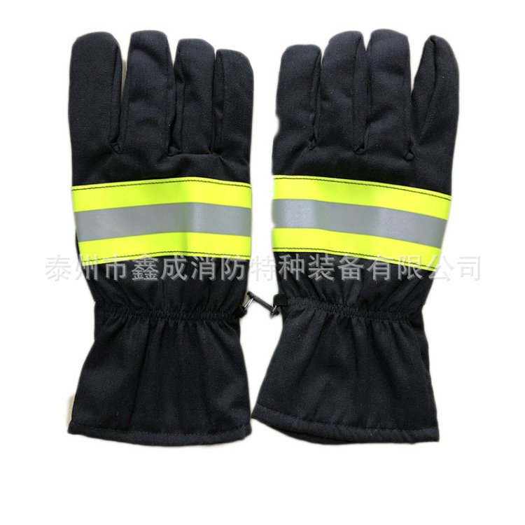 厂家直供3C强检消防员灭火防护手套  消防手套 灭火救援手套