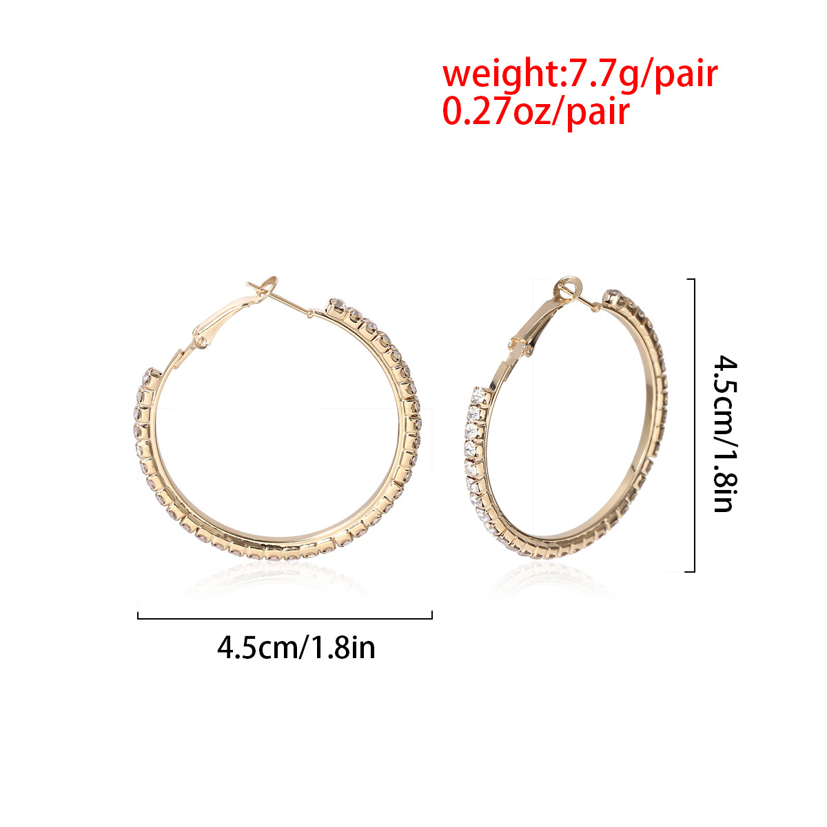 Personalized Hip-hop Exaggerated Big Ear Hoops Lady Punk Earrings Earrings display picture 20