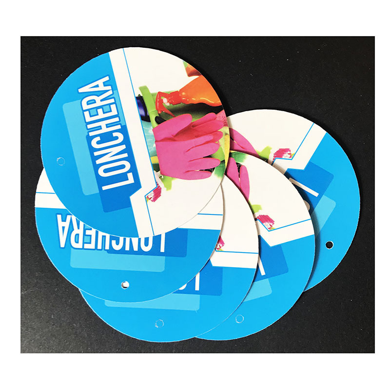 厂家专业定制圆形产品说明纸卡吊牌  手套包装吊卡纸卡印刷定做