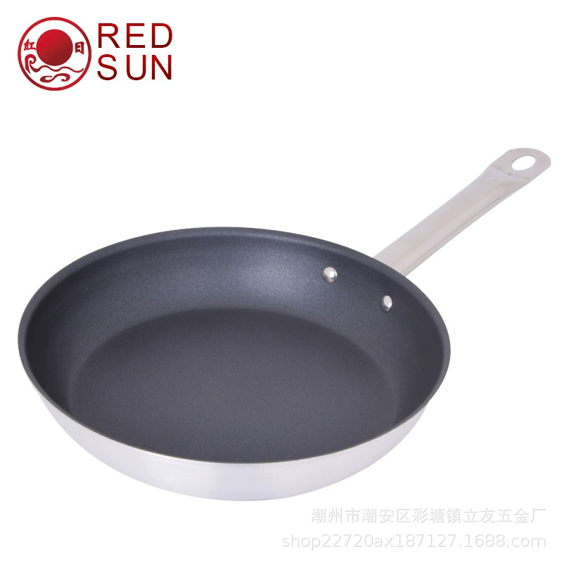 Фабричная оптовая прямая продажа алюминиевого сплава гостиничные принадлежности индукционная плита антипригарная сковорода 24/26/28/30см