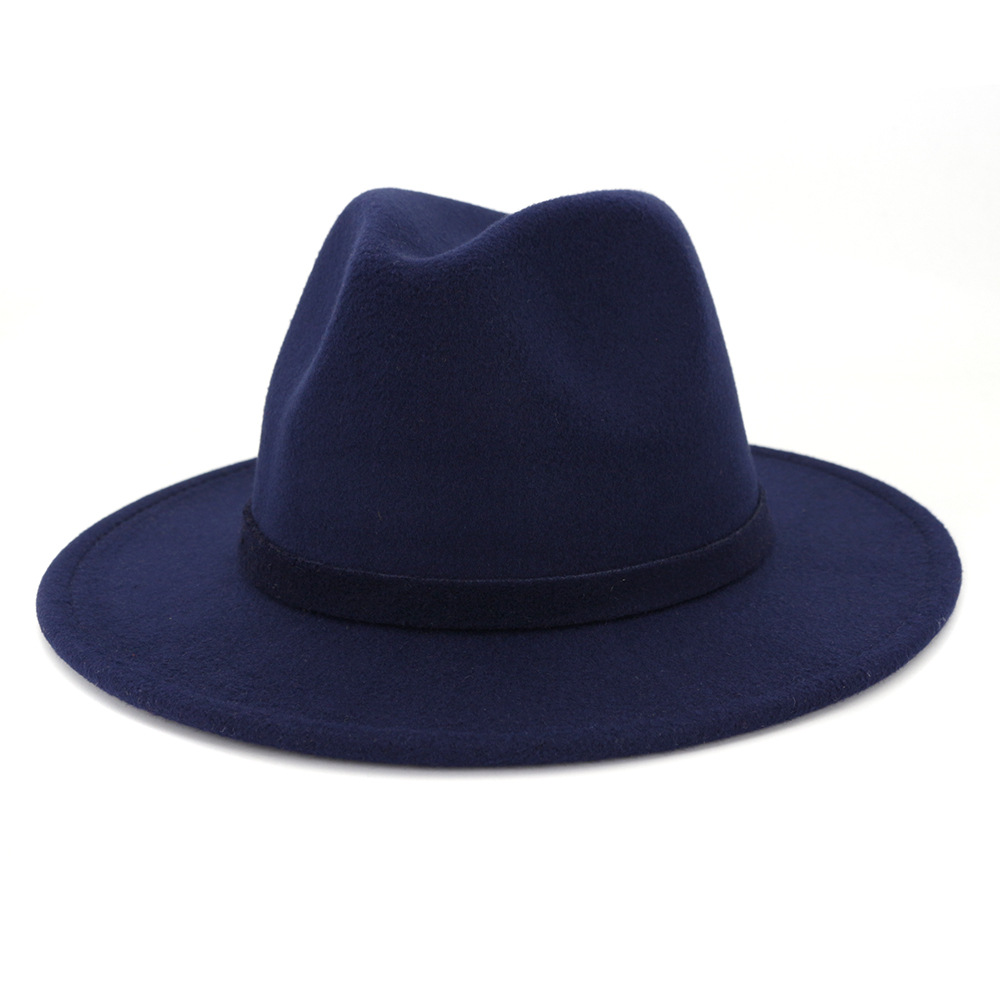 Solid Color Panama Hat 