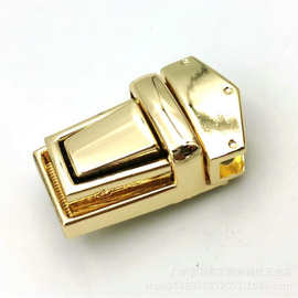 插锁厂家直销 金属合金锁头20mm 高端定型包银包锁扣 化妆品袋锁