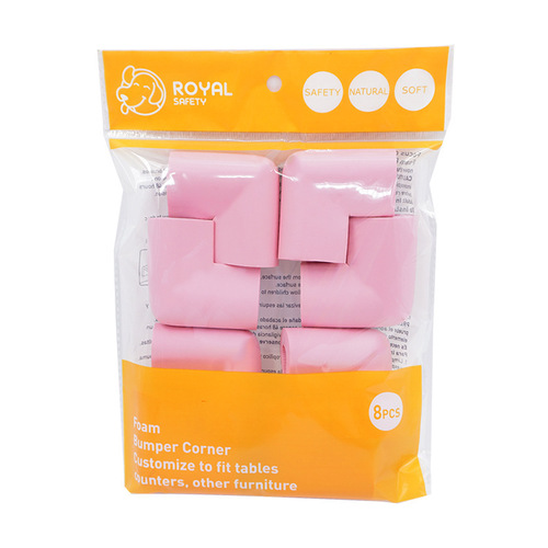 8 Pack / 10 Pack English Color Gift Bags Children's Anti-Collision Corner Desk Edge Thick Corner Protector Anti-Collision Corner NBR Corner Guard