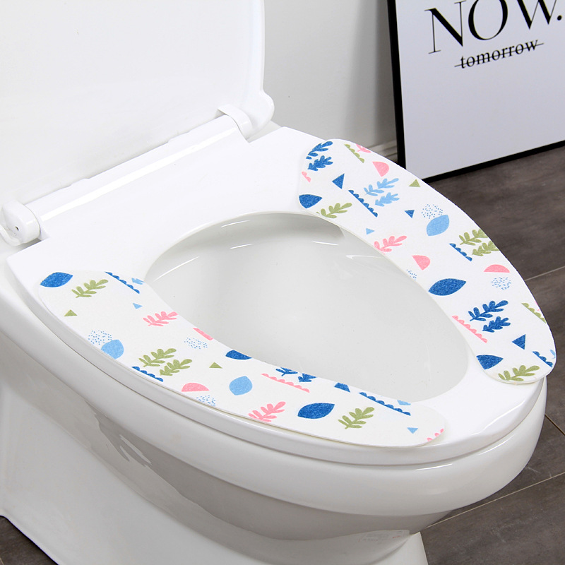 thickening Non-woven fabric printing Potty Paste Toilet mat No trace Static electricity Toilet stickers