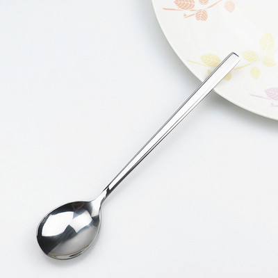 supply Stainless steel cutlery Korean long spoon Spoon the word blessing high-grade Cutlery Set Korean Stainless steel spoon