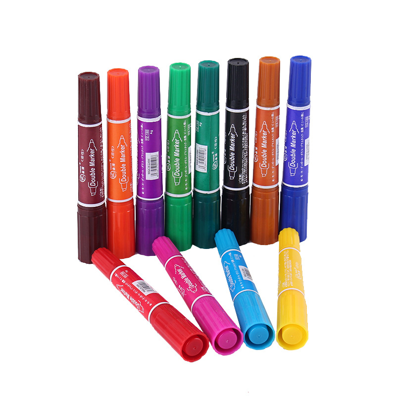 1 marcador de doble cabeza pintado a mano traje de diseño estudiante pluma de acuarela traje de tinta alcohólica pintura pincel de pluma de color