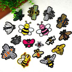 Jianxing Computer Embroidered Honeybee Fashion Accessory Clothing Decoration Patch Badges Trend Brand Embroidery Applique Fabric Patch