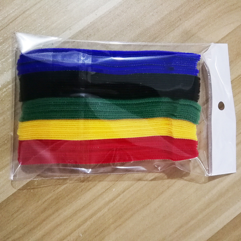 50条T型魔术贴扎带绑线带理线带电脑电线数据线耳机整理扎线带