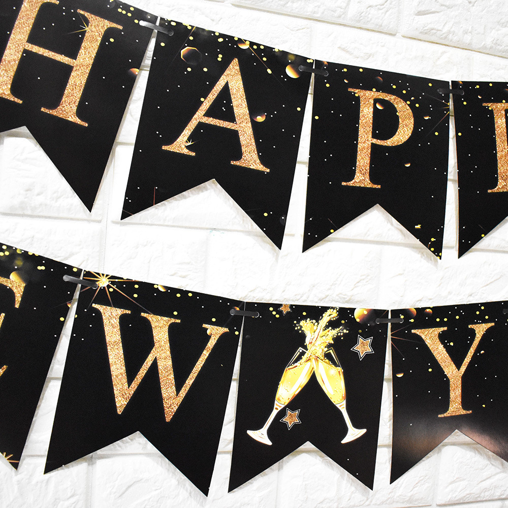 Christmas New Year Cartoon Style Exaggerated Letter Paper Indoor Party Festival Banner display picture 16