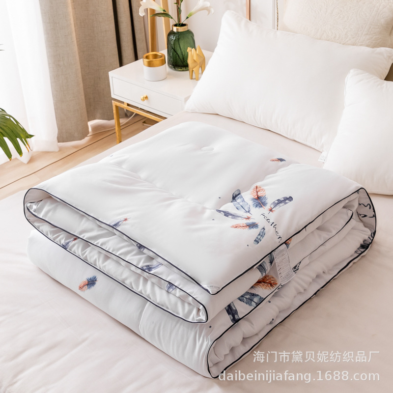 泰国天然乳胶被子加厚保暖冬被冬季棉被四季通用太空被单双人礼品|ms