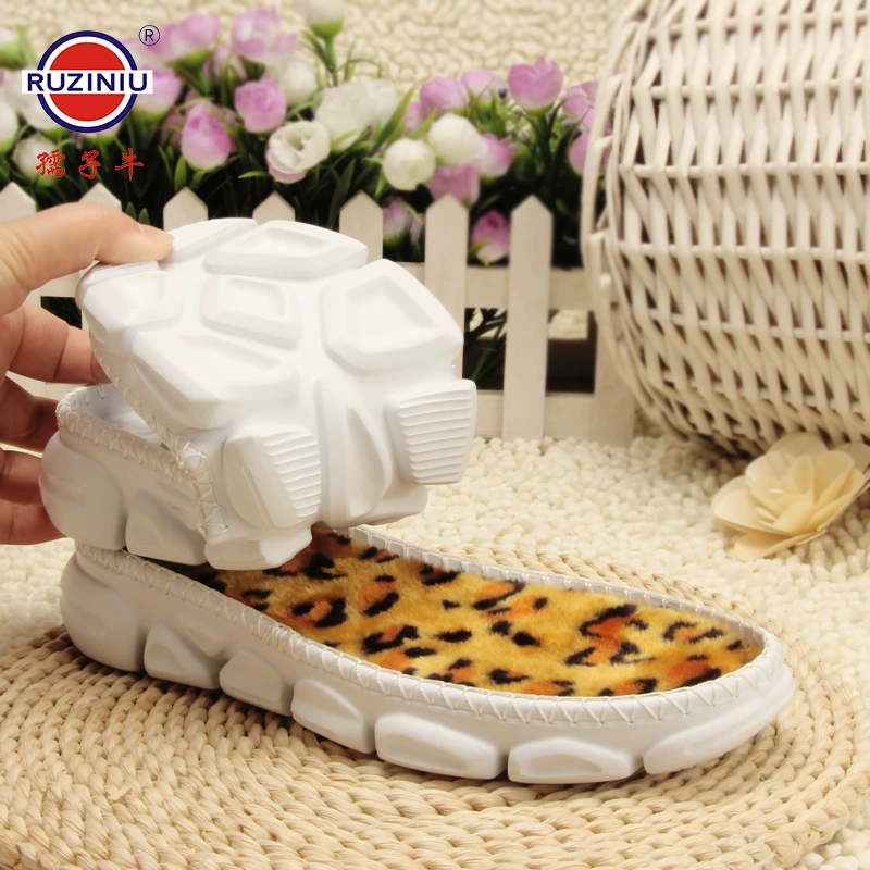 Новые осенне-зимние туфли на крючке из шерстяной плетеной подошве ручной работы с коровой Рузи, нескользящая износостойкая танцевальная плюшевая подошва из ЭВА