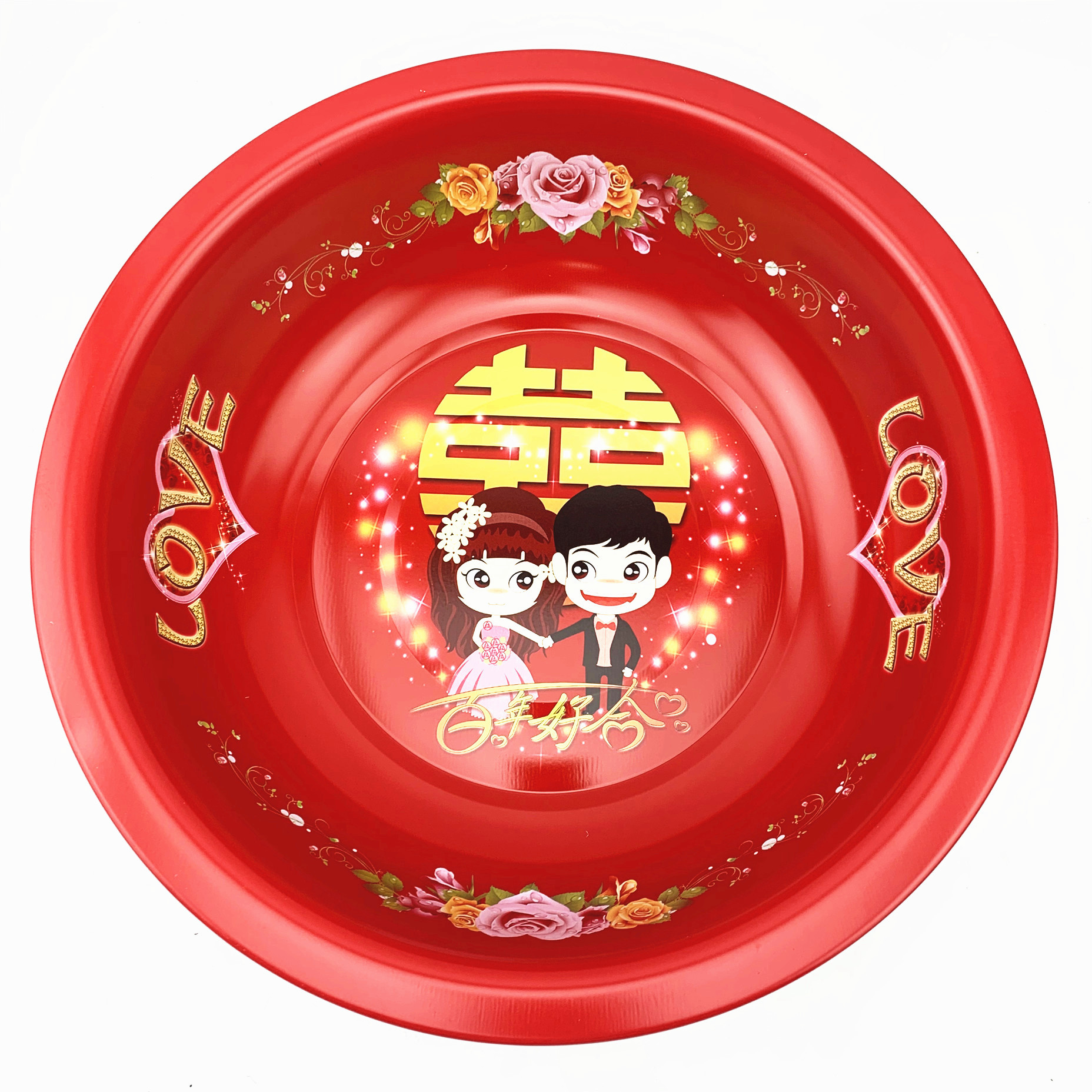 面盆-卡通百年好合 (2)