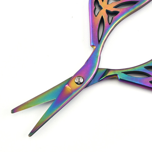 Stainless steel leaf scissors retro scissors art scissors tea scissors
