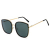 Trend glasses solar-powered suitable for men and women, universal metal plastic sunglasses, 2022