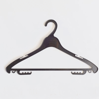 黑色酒店式塑料衣架白色宾馆客服洗衣房衣架厂家直销品质保证中丽