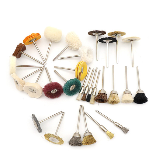 3.0-handle electric polishing brush, copper wire brush, flat polishing bowl-shaped wire brush, wool scanning brush, mini brush