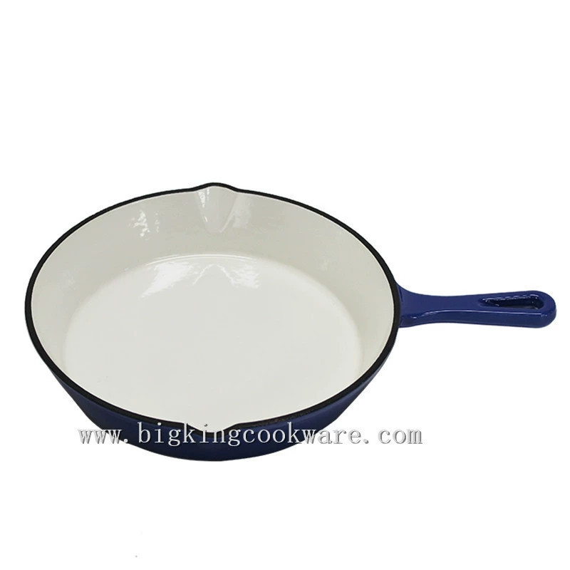 Doble boquilla de aceite sartén de hierro fundido sartén pequeña sartén no fácil de pegar sartén sin recubrimiento Placa de barbacoa