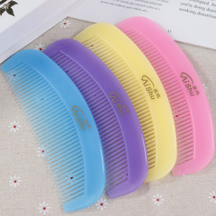 新款時尚純色牛角梳 簡約塑料加厚直發梳大號美發梳 兩元店批發