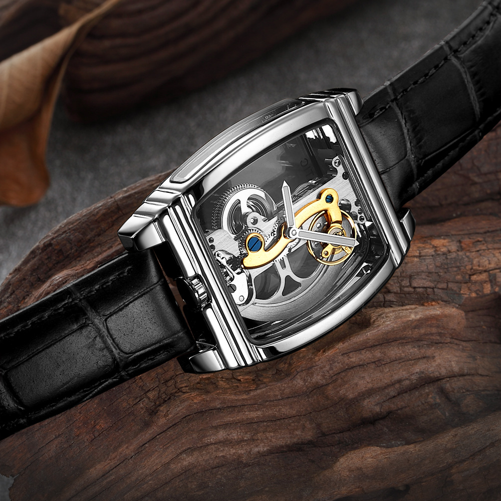 Shenhua Automatic Mechanical Watch For Men Hollow-out Design_voghion.com