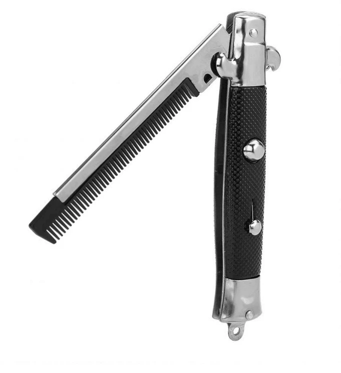 Складная пружинная расческа большая Блудный крем Funny Magic 49 г