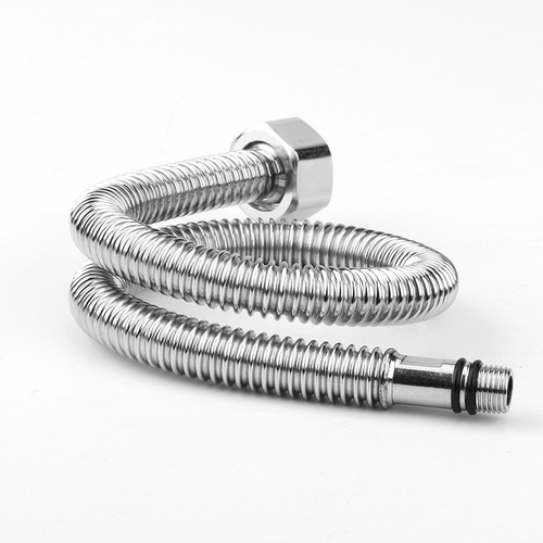 304 stainless steel corrugated pipe, basin, vegetable basin, faucet, water inlet hose, pointed mouth, single head pipe, pressure-proof and explosion-proof