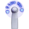 Flash Fan Advertising Creative LED Lighting Flash Fonts Handheld Small Fan Gift USB Flash Fan