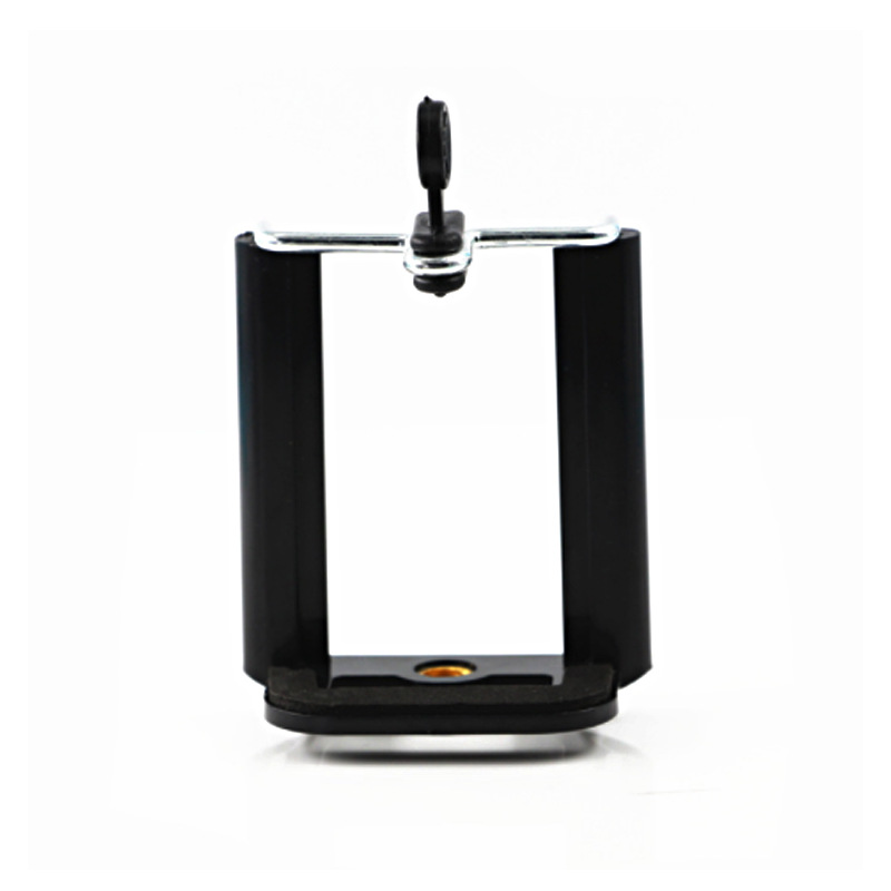 自拍杆夹子U型通用手机夹 三脚架手机夹 gopro hero7 5 6配件通用