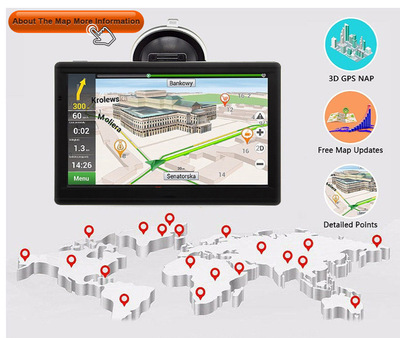 Навигация 7 -Навигация GPS навигация по GPS 8G/4G 128M Navigator GPS 7 -INCH HD Navigator 8G поддерживает больше