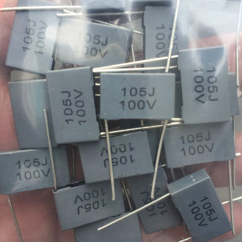 CBB薄膜电容 MKP21 105J100V P=15MM  1UF  现货批发 较正电容器