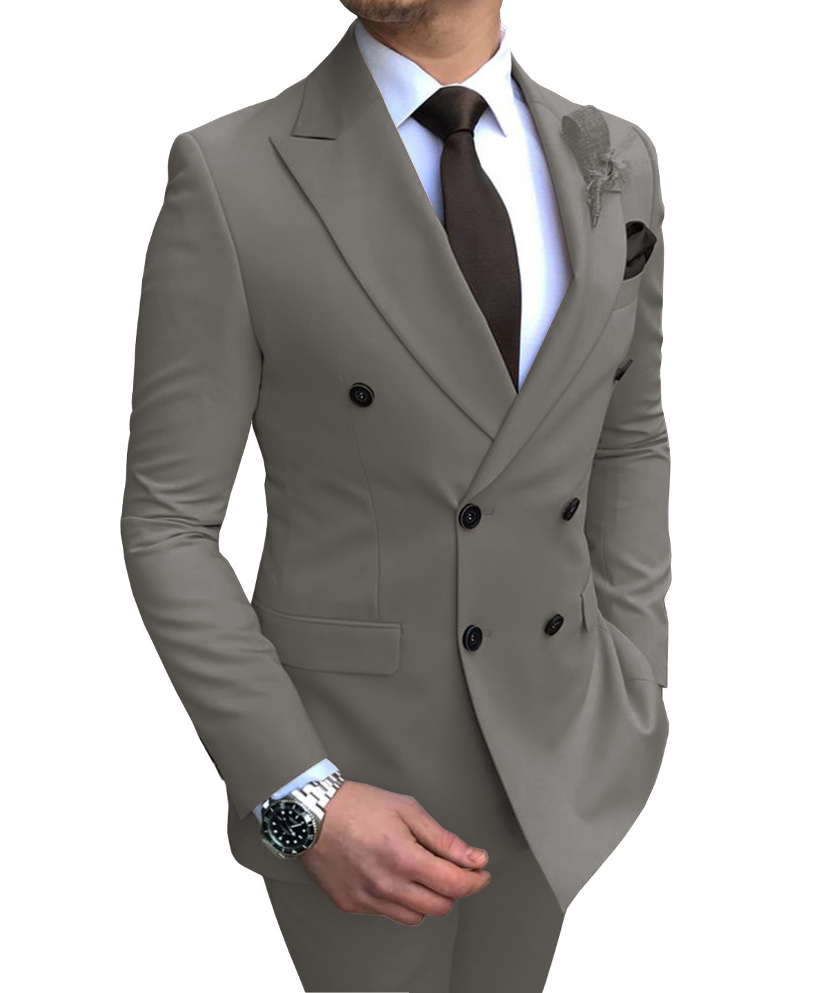 Suit suit men's two-piece groomsmen cost...