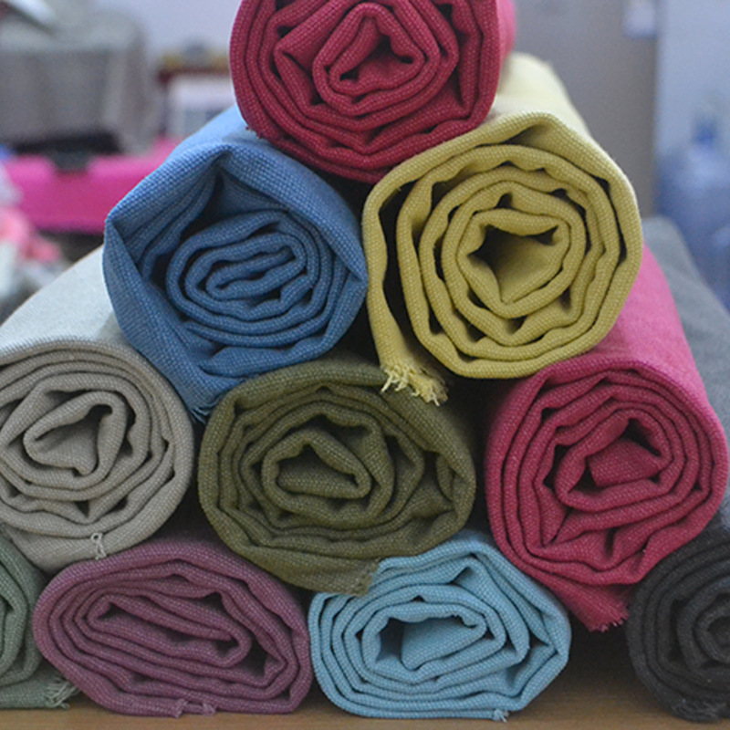 12安洗水帆布2*2碧紋水洗珠帆懷舊複古染色帆布手袋箱包面料