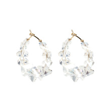 12g Weight Earrings Classification Travel, Birthday, Festival Occasion Women'S Gender Vintage Style Style Gold, Silver Color Exaggerated Circle Trendy Simple Korean Wild Earrings 1