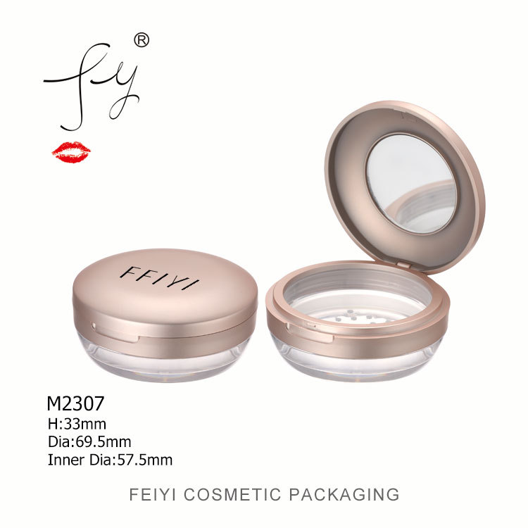 厂家供应化妆品包材 塑料散粉盒 彩妆包材  M2307