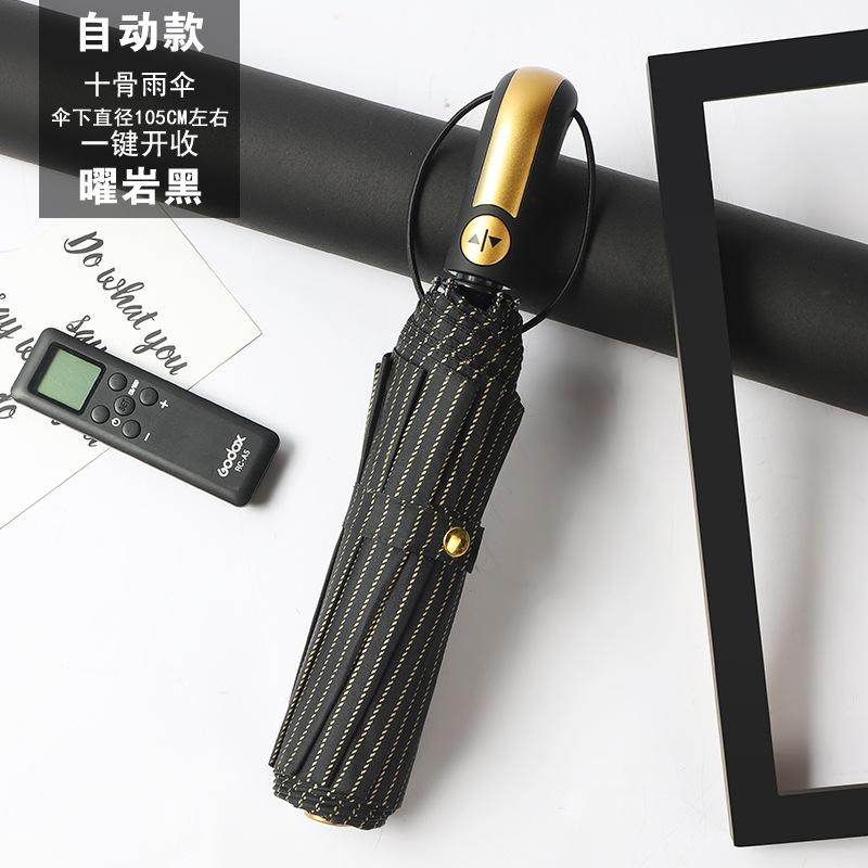 Gold stripes 10K automatic-black