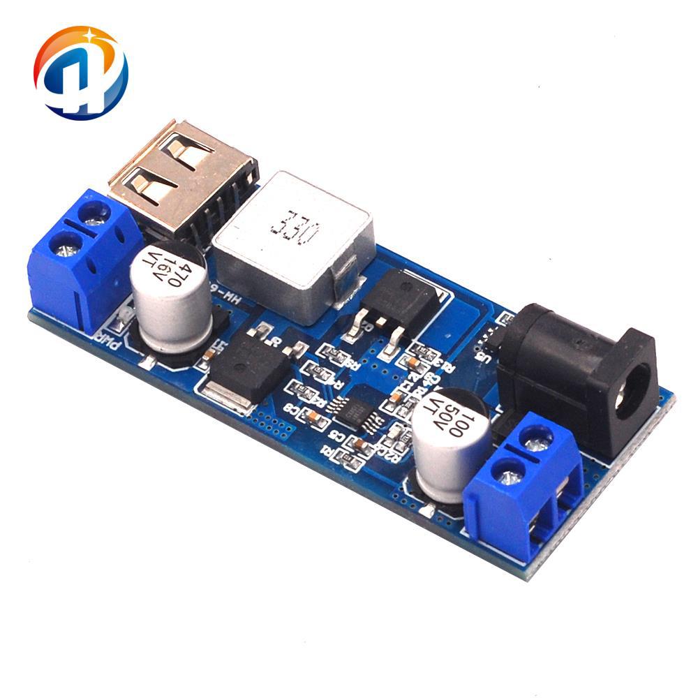 24V/12V转5V 5A电源模块DC-DC降压电源模块 电源转换器超LM2596S