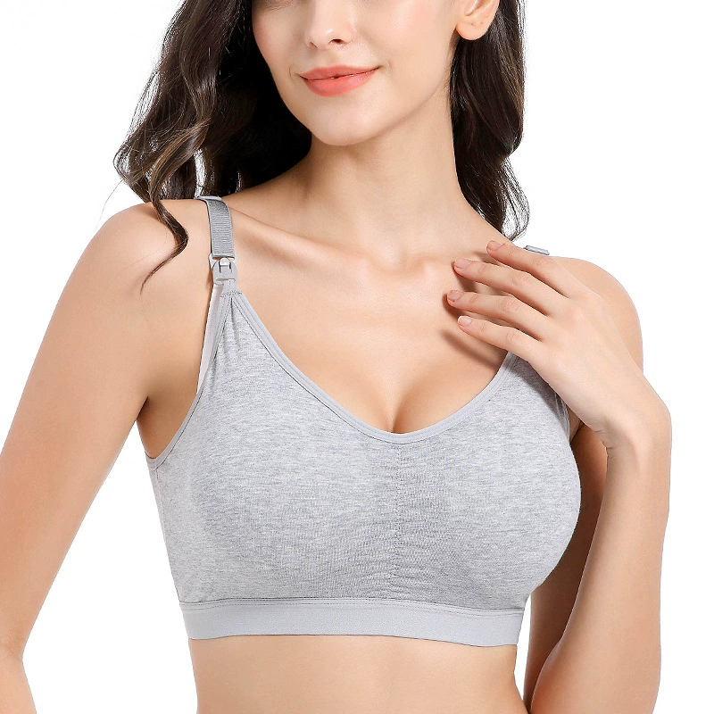 Comfortable thin breathable underwear for pregnant, bra for breastfeeding, front lock