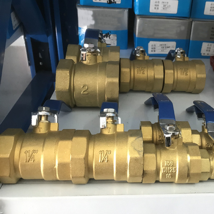 水暖配件 黄铜球阀 1/2外丝直嘴阀 Q11F DN40重型丝扣黄铜球阀