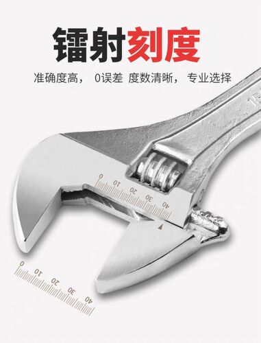 Manufacturer wholesale adjustable wrench 8-inch multi-purpose adjustable manual flexible forging adjustable wrench hardware tool