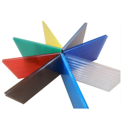 PC中空阳光板、透明 红色 黄色 蜂窝 聚碳酸酯pc阳光板生产厂家