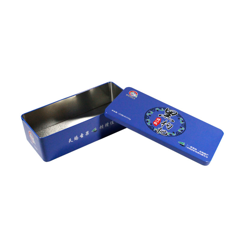 马口铁盒包装黑枸杞藏红花长方形包装铁盒 天地盖礼盒源头厂家