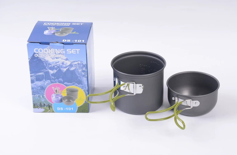DS-101 Fashion Outdoor Barrack Cooker Outdoor cooking utensils Wild Piece Pot Portable Pot Портативная кастрюля набор посуды для приготовления на открытом воздухе вагонного типа сварочный wholesale