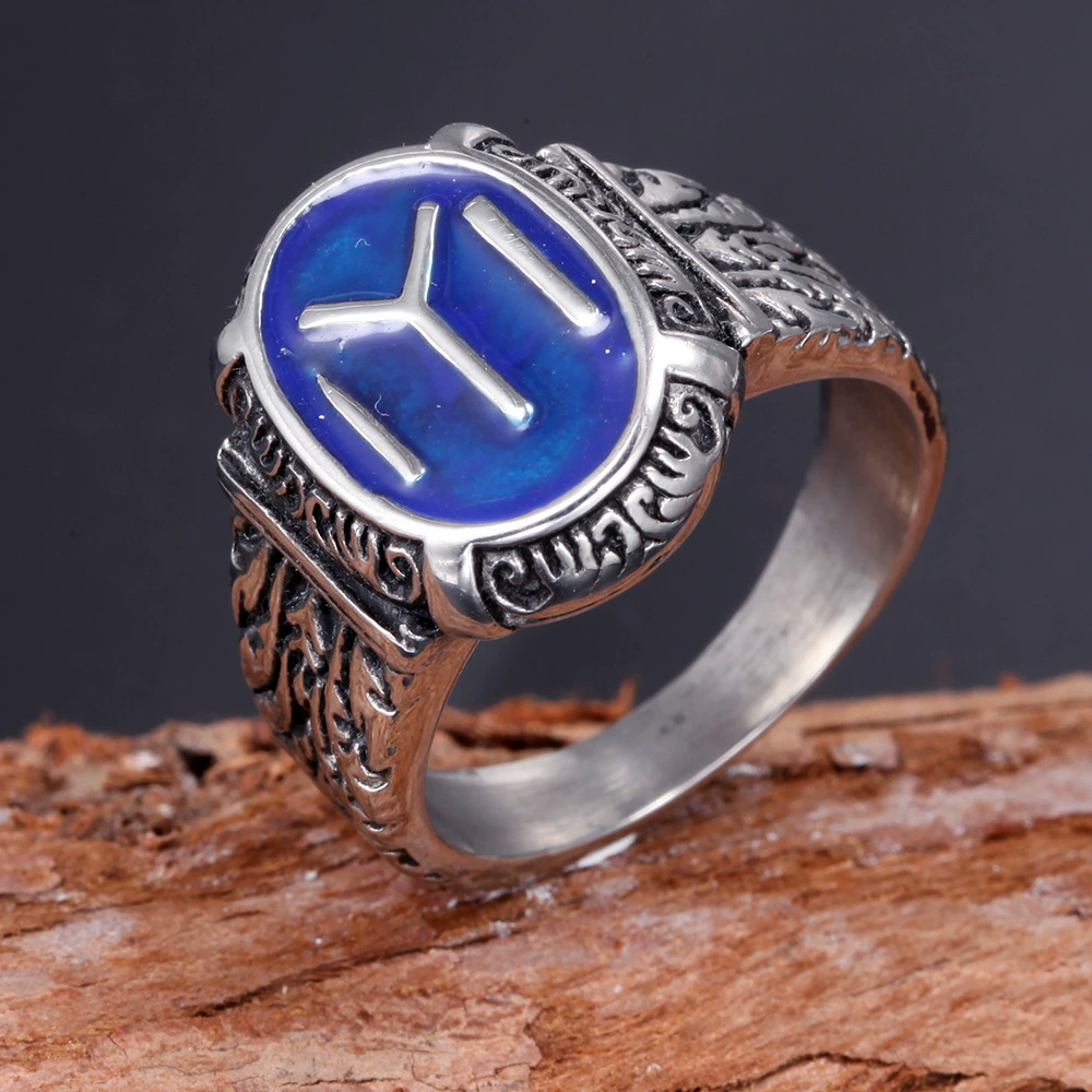 New Expressway Cross -border European and American Stainless Steel Ring Drop Ring Ring Direct Plant Sports Factory Spot Direct Approval